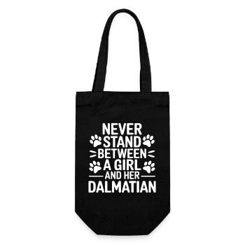 Dalmatian Saying Funny Dalmatian Gift - Gift Bag for Bottles - black - Front