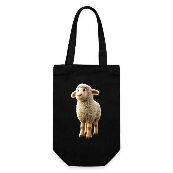 Mouton Agneau Mouton Mouton domestique Berger Mouton doux - Sac à bouteille - noir - Devant