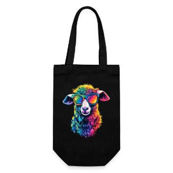 Mouton Agneau Mouton Mouton domestique Berger Mouton doux - Sac à bouteille - noir - Devant