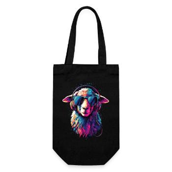 Mouton Agneau Mouton Mouton domestique Berger Mouton doux - Sac à bouteille - noir - Devant