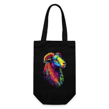 Mouton Agneau Mouton Mouton domestique Berger Mouton doux - Sac à bouteille - noir - Devant