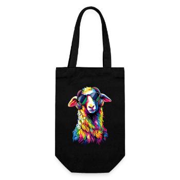 Mouton Agneau Mouton Mouton domestique Berger Mouton doux - Sac à bouteille - noir - Devant