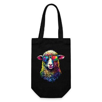 Mouton Agneau Mouton Mouton domestique Berger Mouton doux - Sac à bouteille - noir - Devant
