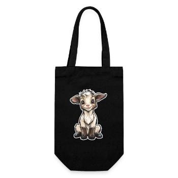 Goat - Gift Bag for Bottles - black - Front