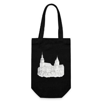 Schwarzenberg Erzgebirge Schloss - Geschenkbeutel für Flaschen - Schwarz - Vorne