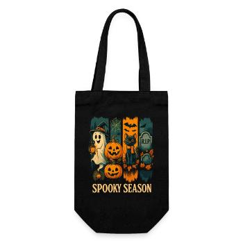 Spooky Season Halloween Vibes - Gift Bag for Bottles - black - Front