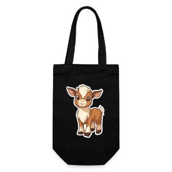 Goat - Gift Bag for Bottles - black - Front