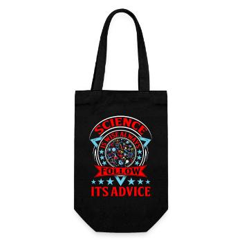 Vie scientifique Devise Design - Sac à bouteille - noir - Devant