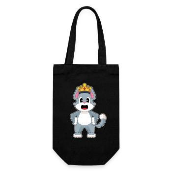 Couronne de chat - Sac à bouteille - noir - Devant