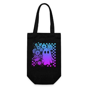 Neon fantôme Halloween cadeau Spooky Party - Sac à bouteille - noir - Devant