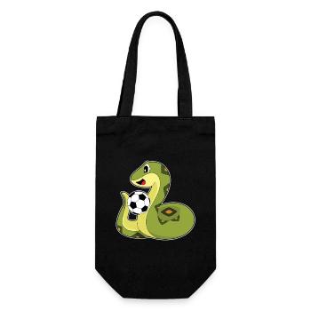 serpent joueur de football football - Sac à bouteille - noir - Devant