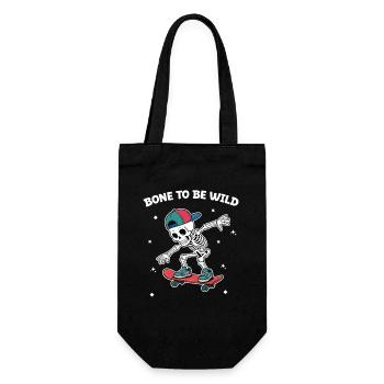 Skull Skeleton Skateboard Adventure - Sac à bouteille - noir - Devant