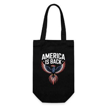 America Is Back - Gift Bag for Bottles - black - Front
