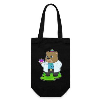 Ours Anniversaire Docteur - Sac à bouteille - noir - Devant