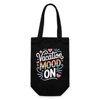 Vacation Mood On Sommer Festival Reise Club Urlaub - Geschenkbeutel für Flaschen - Schwarz - Vorne