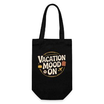 Vacation Mood On Sommer Festival Reise Club Urlaub - Geschenkbeutel für Flaschen - Schwarz - Vorne