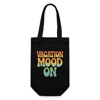 Vacation Mood On Sommer Festival Reise Club Urlaub - Geschenkbeutel für Flaschen - Schwarz - Vorne
