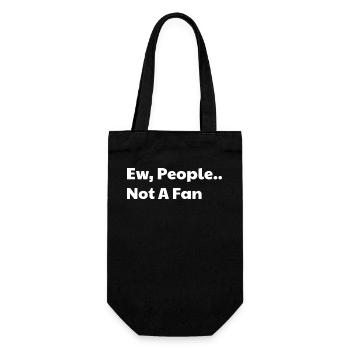 Ew people not a fan - Gift Bag for Bottles - black - Front