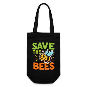 Sauvez les abeilles Protection des abeilles - Sac à bouteille - noir - Devant