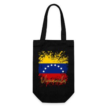 Drapeau vénézuélien, j’adore le Venezuela - Sac à bouteille - noir - Devant