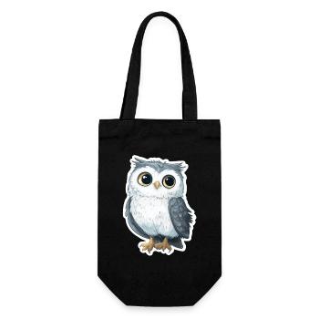 Hibou - Sac à bouteille - noir - Devant