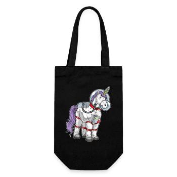 Licorne Astronaute Espace - Sac à bouteille - noir - Devant