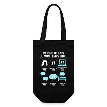 What I Do In My Free Time Judo Humor - Gift Bag for Bottles - black - Front