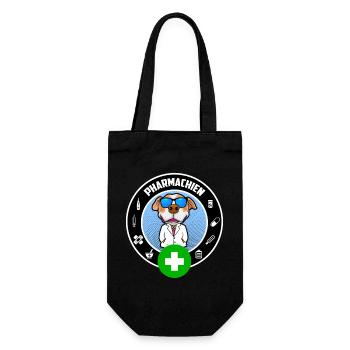 Pharmacist Humor Gift Idea Doctor - Gift Bag for Bottles - black - Front