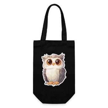 Hibou - Sac à bouteille - noir - Devant