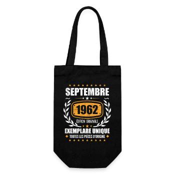 September 1962 Unikat - September 1962 - Geschenkbeutel für Flaschen - Schwarz - Vorne