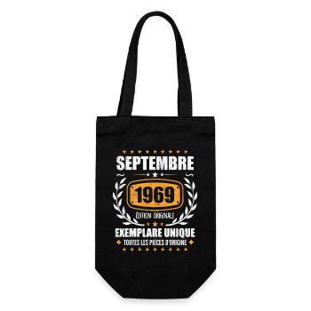 September 1969 Unique copy - September 1969 - Gift Bag for Bottles - black - Front