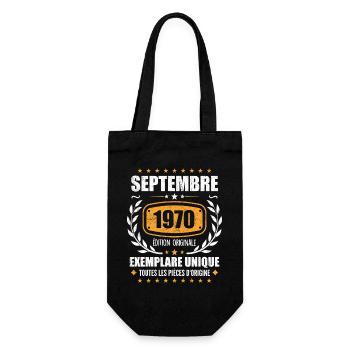 September 1970 Unique copy - September 1970 - Gift Bag for Bottles - black - Front