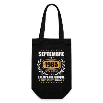 September 1985 Unique copy - September 1985 - Gift Bag for Bottles - black - Front