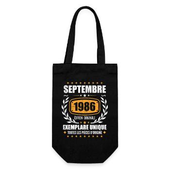 September 1986 Unique copy - September 1986 - Gift Bag for Bottles - black - Front