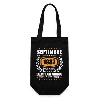 Septembre 1987 Exemplaire Unique - Septembre 1987 - Sac à bouteille - noir - Devant