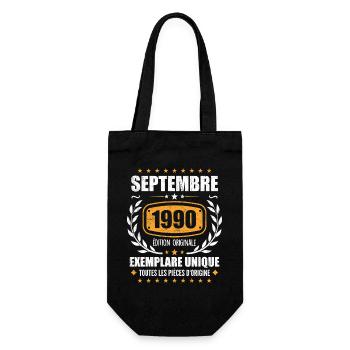 September 1990 Unique copy - September 1990 - Gift Bag for Bottles - black - Front