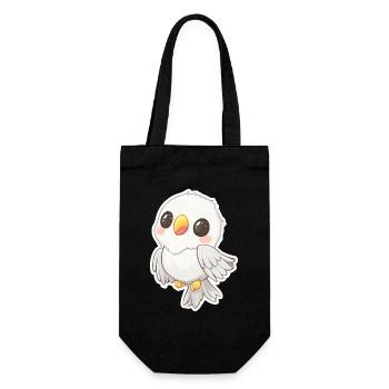 Cockatoo - Gift Bag for Bottles - black - Front