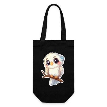 Cockatoo - Gift Bag for Bottles - black - Front