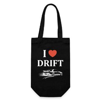 Design Drift Racing Car Passion - Gift Bag for Bottles - black - Front