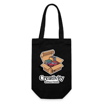 Books and Car in Cardboard Box Design - Gift Bag for Bottles - black - Front