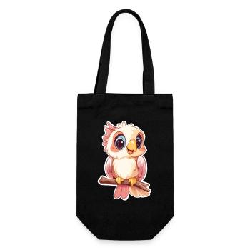 Cockatoo - Gift Bag for Bottles - black - Front
