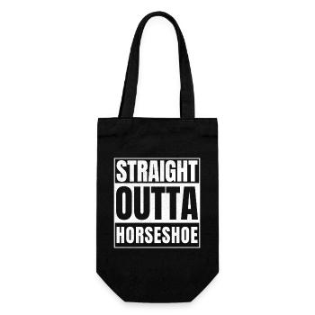 STRAIGHT OUTTA HORSESHOE - Geschenkbeutel für Flaschen - Schwarz - Vorne