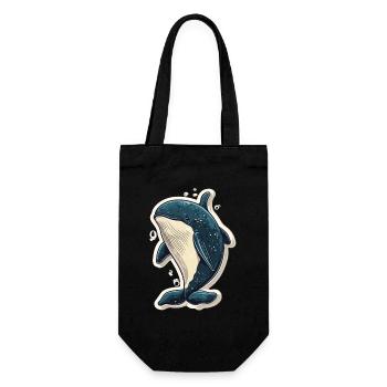 baleine - Sac à bouteille - noir - Devant
