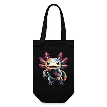 Colorful Axolotl - Gift Bag for Bottles - black - Front