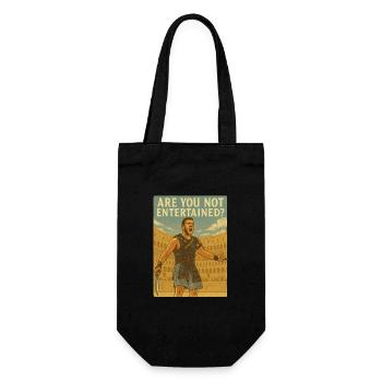 Are you not entertained? - Gift Bag for Bottles - black - Front