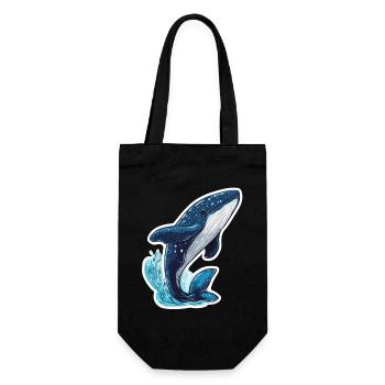 baleine - Sac à bouteille - noir - Devant