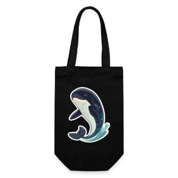 baleine - Sac à bouteille - noir - Devant