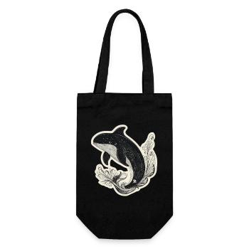 baleine - Sac à bouteille - noir - Devant