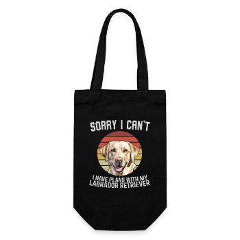 Labrador Retriever Humour Tee - Gift Bag for Bottles - black - Front