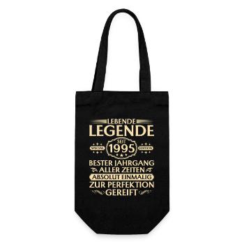 30th birthday - Living legend since 1995 - Gift Bag for Bottles - black - Front